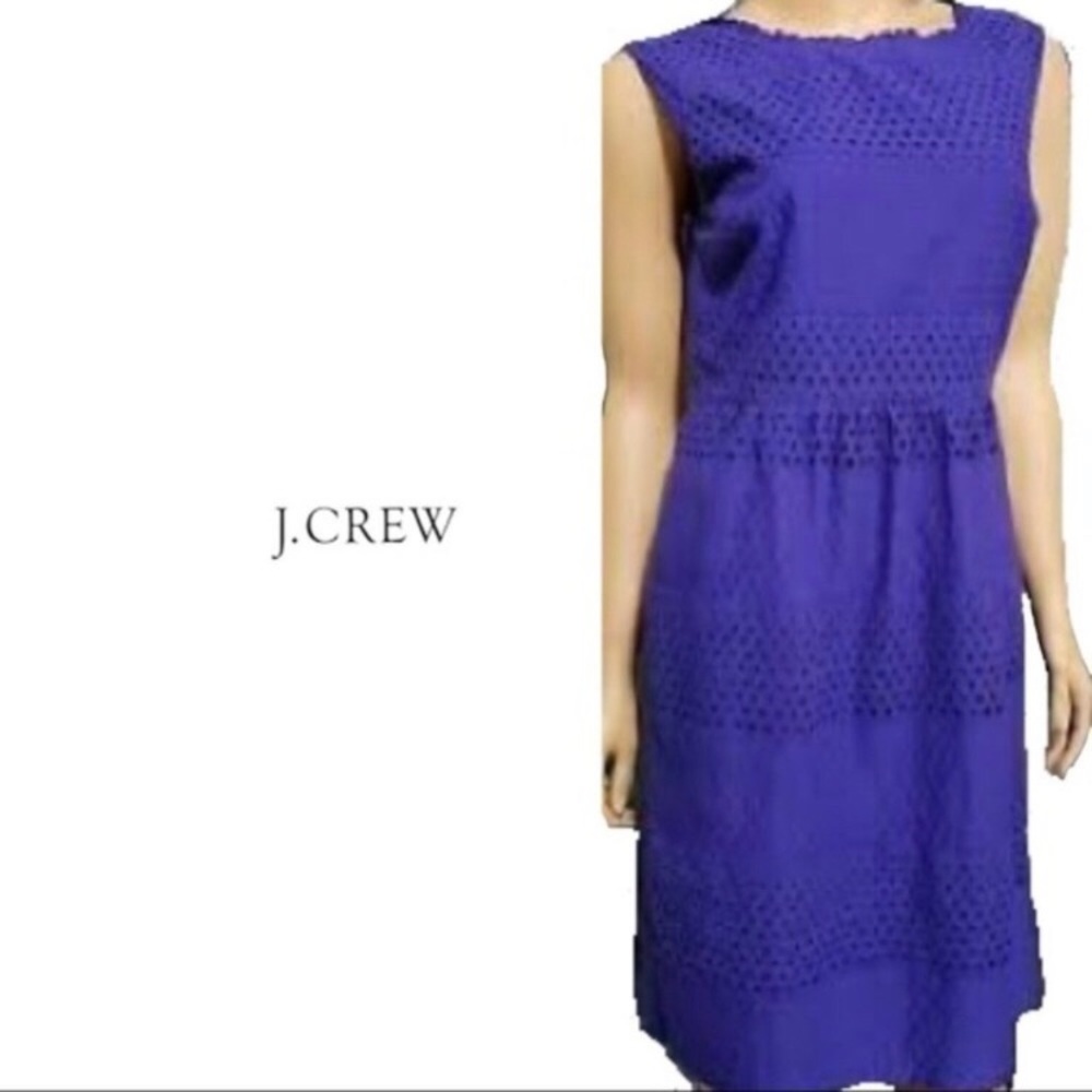 J. CREW Lace Overlay Dress